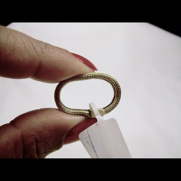 Simulated Diamond 14 K Yellow Gold Sterling Silver ring Woman Jewelry - Picture 11 of 14